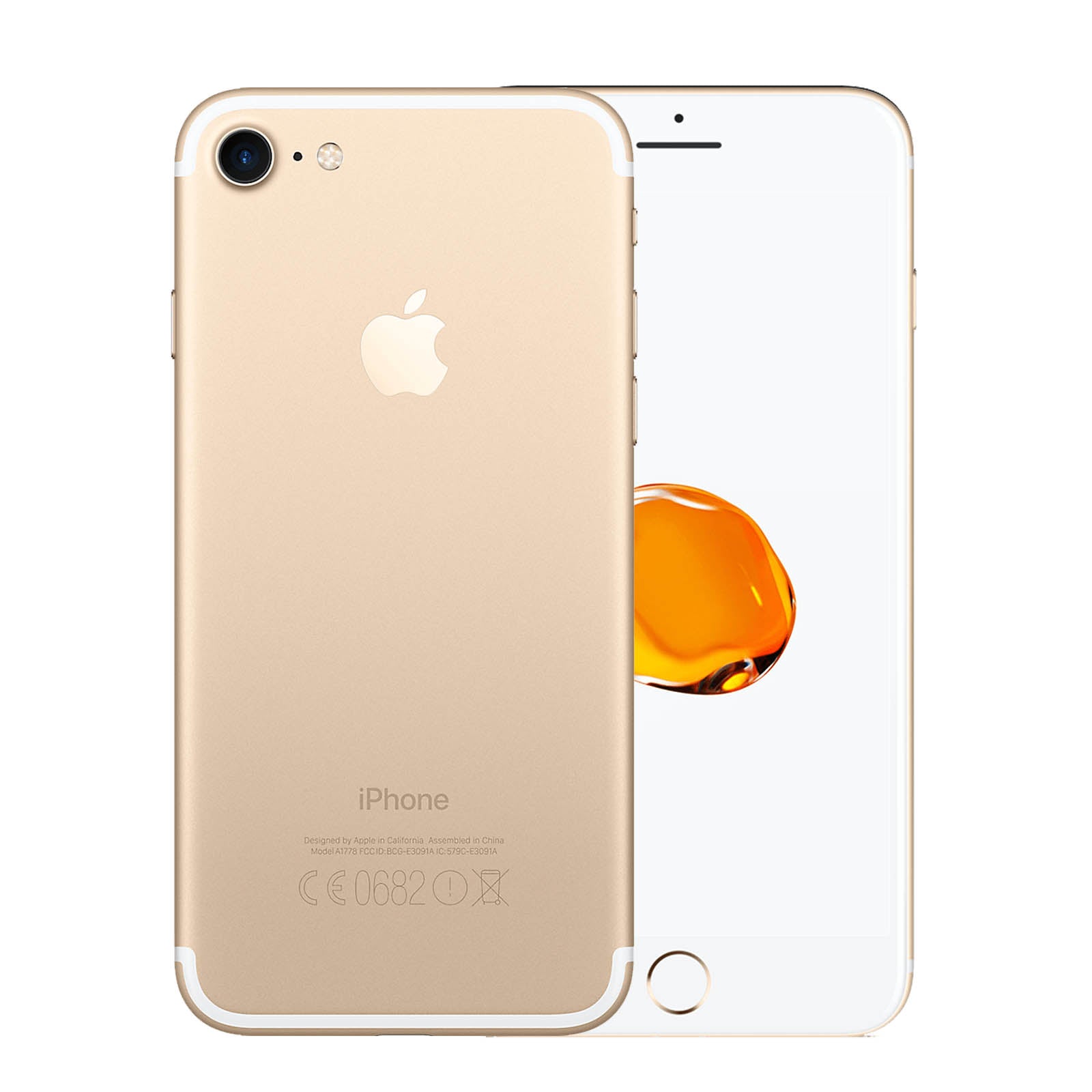 Apple iPhone 7 128GB Oro Bueno Desbloqueado-Batería Mejorada