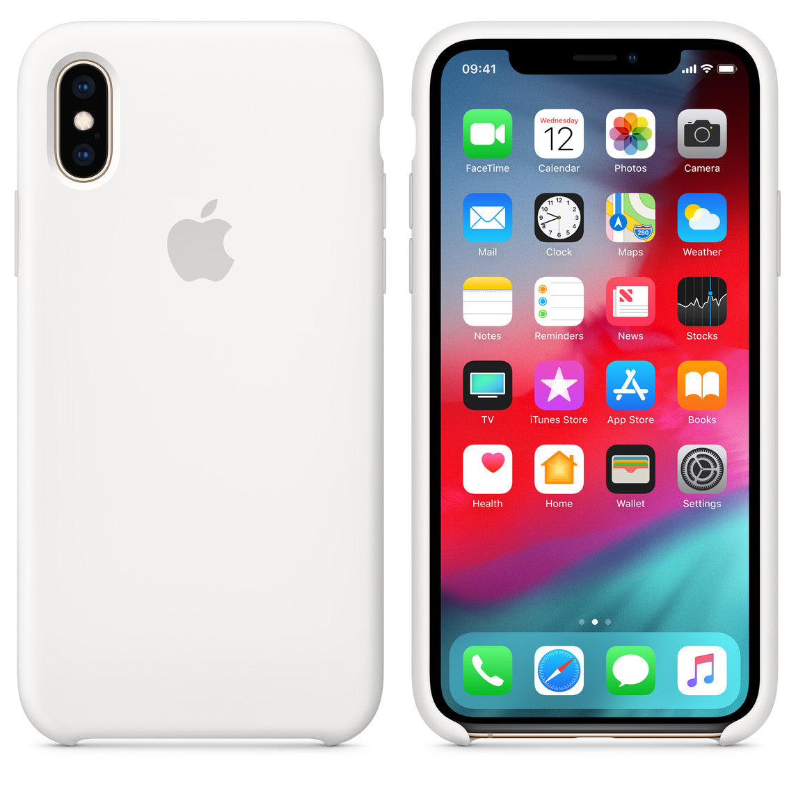 Funda de silicona para el Apple iPhone 8 - Blanca