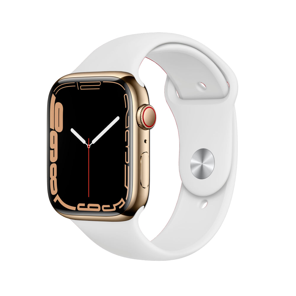 Apple Watch Series 7 Acero inoxidable 45 mm Celular Oro Excelente