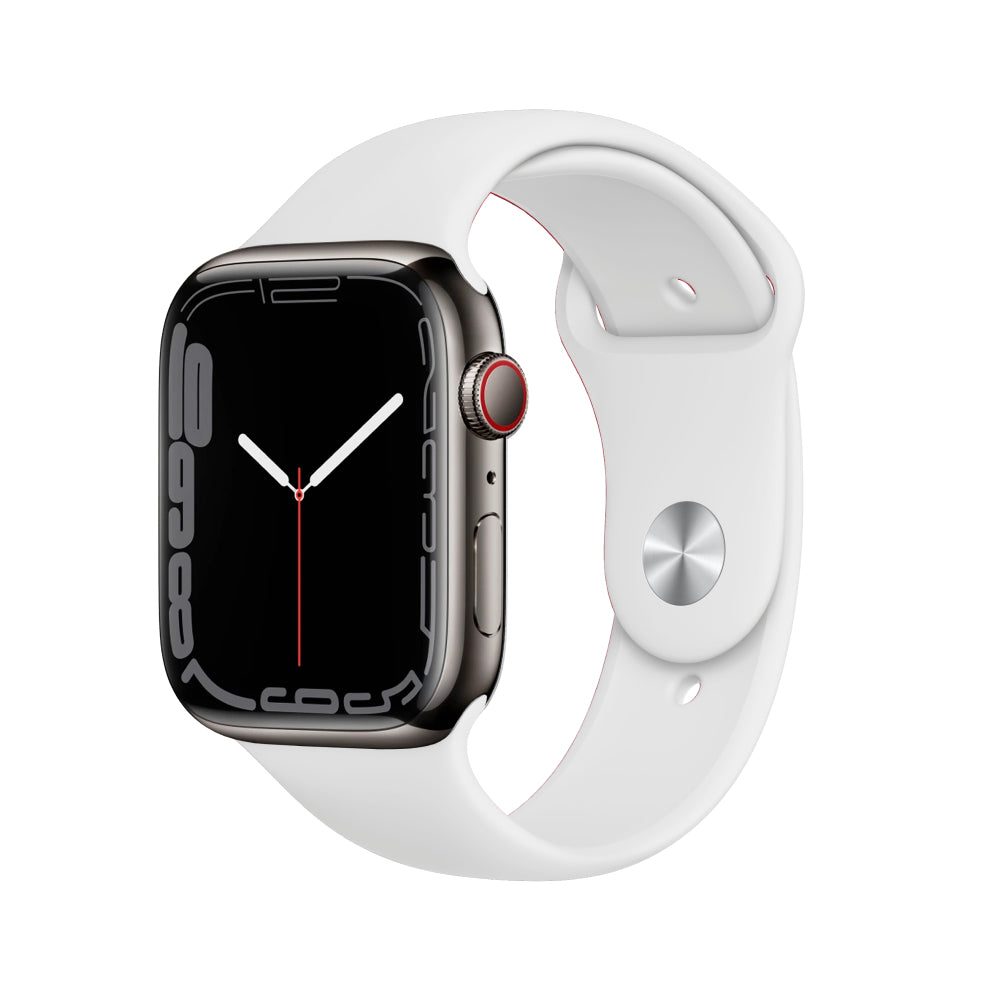 Apple Watch Series 7 Acero inoxidable 41 mm Celular Grafito Excelente