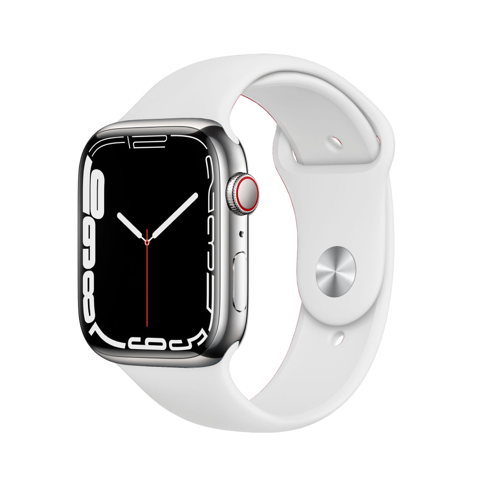 Apple Watch Series 7 Acero inoxidable 41 mm Celular Plata Excelente