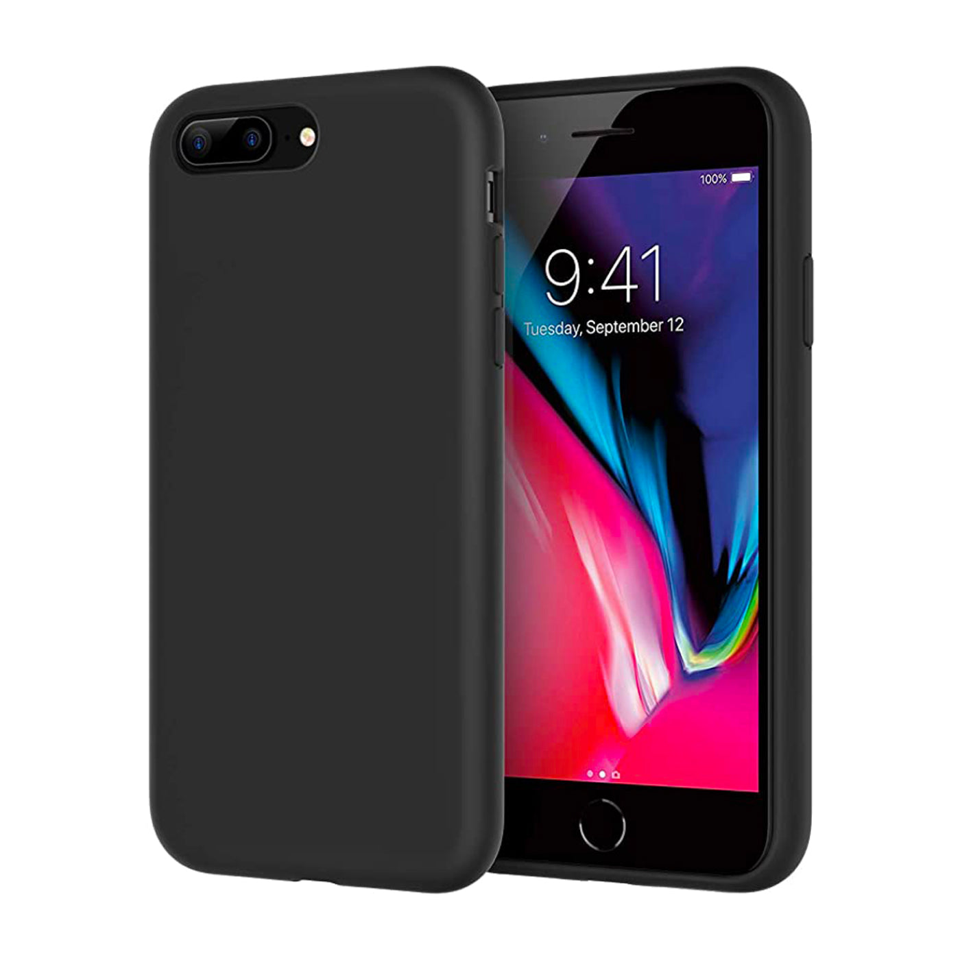 Liquid Phone Case - Negro - Apple iPhone 8 Plus