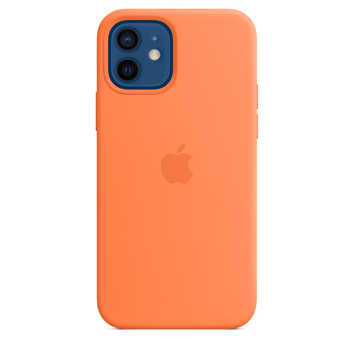 Funda de silicona con MagSafe para el Apple iPhone 12 y iPhone 12 Pro - Naranja kumquat
