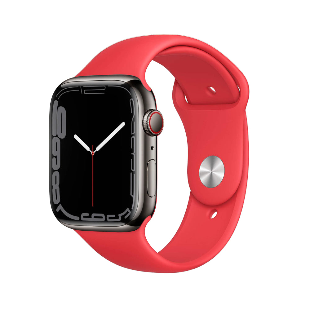 Apple Watch Series 7 Acero inoxidable 45 mm Celular Grafito Bueno